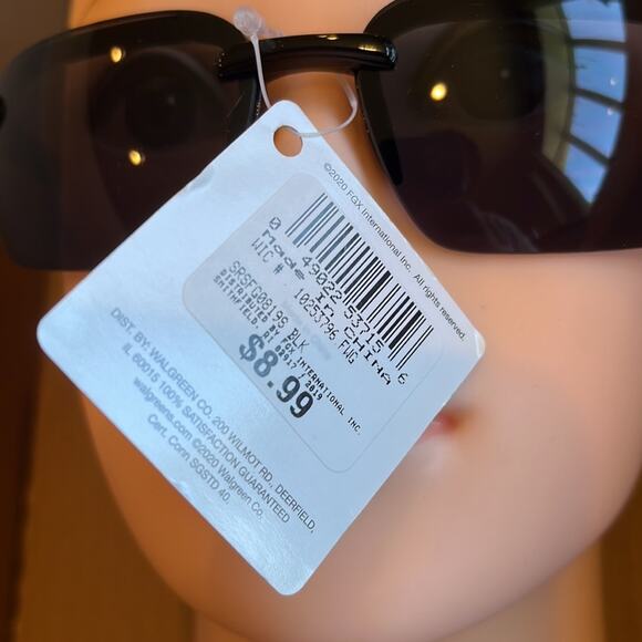 Rectangular Sunglasses Black 100% UVA UVB Protection - Picture 6 of 10